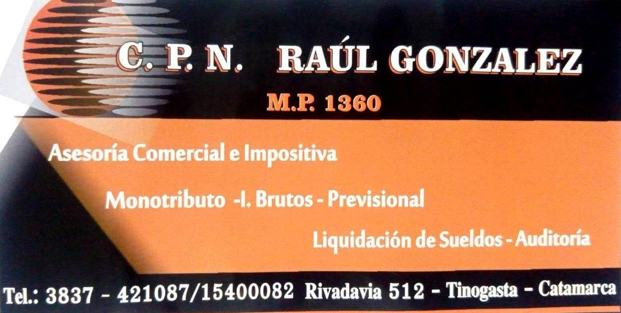 C.P.N. RÁUL GONZÁLEZ PROFESIÓN Y RESPONSABILIDAD