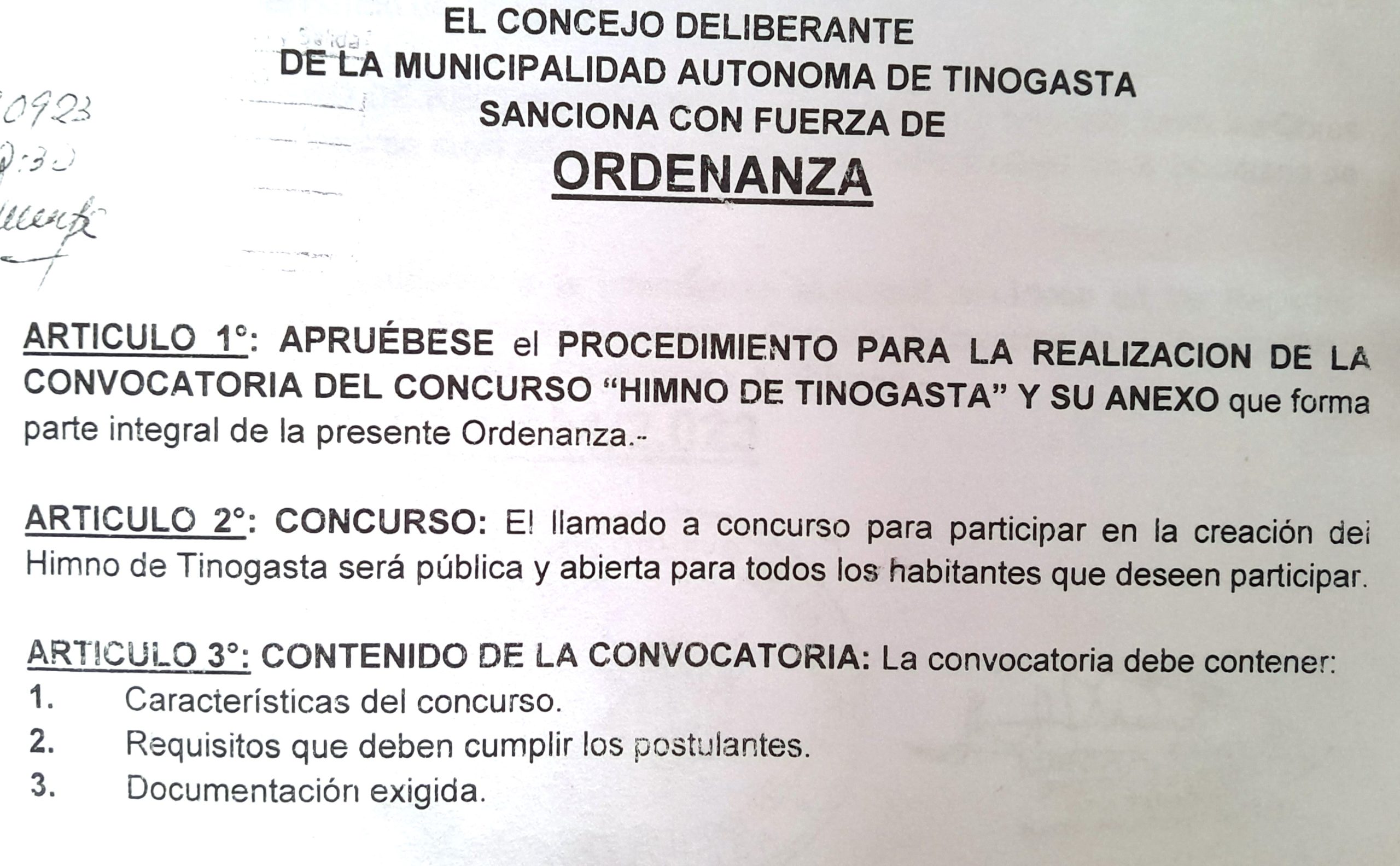 «D DOMINGO» JUNTO AL RÁNKING TINOGASTEÑO APOYA EL PROYECTO HIMNO DE TINOGASTA DOMINGO DE 10 A 14 HS. EN RADIO LA T 97.9 MHZ ¡ESCUCHALO!